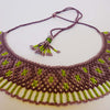 Anvi Shas's Beaded Necklace: Brown and Green