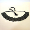 Anvi Shas's Beaded Necklace: Black and White
