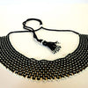 Anvi Shas's Beaded Necklace: Black and White