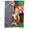 Small Patched and Embroidered Kavandi Baby Quilt: Mutlicolour