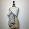 Bhujodi Cotton Stole: Black and White