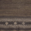 Bhujodi Ikat Tussah Silk Stole: Natural Iron Black