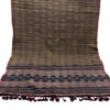 Bhujodi Ikat Tussah Silk Stole: Natural Sappanwood and Iron Black