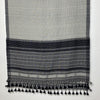 Bhujodi Kala Cotton Stole: Black and White