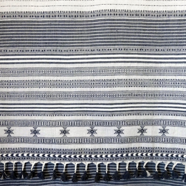 Bhujodi Kala Cotton Stole: Black and White