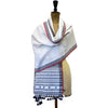 Bhujodi Kala Cotton Stole: Black and White