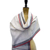 Bhujodi Kala Cotton Stole: Black and White