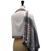 Bhujodi Kala Cotton Stole: Black and White