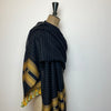 Bhujodi Striped Cotton Stole: Black