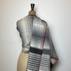 Bhujodi Striped Cotton Stole: Black and White