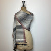 Bhujodi Striped Cotton Stole: Black and White