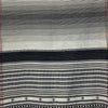 Bhujodi Striped Cotton Stole: Black and White