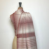 Bhujodi Striped Cotton Stole: Red and White