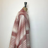Bhujodi Striped Cotton Stole: Red and White
