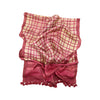 Checks: Hand Printed Tussah Silk Stole: Pink