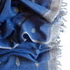 Natural Indigo Jamdani Stole: Pataphool