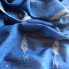 Natural Indigo Jamdani Stole: Pataphool