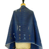Natural Indigo Jamdani Stole: Trishul