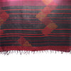 Modernist Jamdani Silk Stole: Building Blocks: Maroon