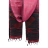 Modernist Jamdani Silk Stole: Building Blocks: Maroon