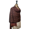Natural Madder Jamdani Stole: Chowki: Brown