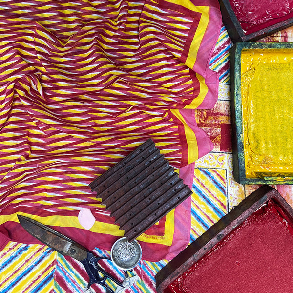 Erin Square: Pink and Yellow