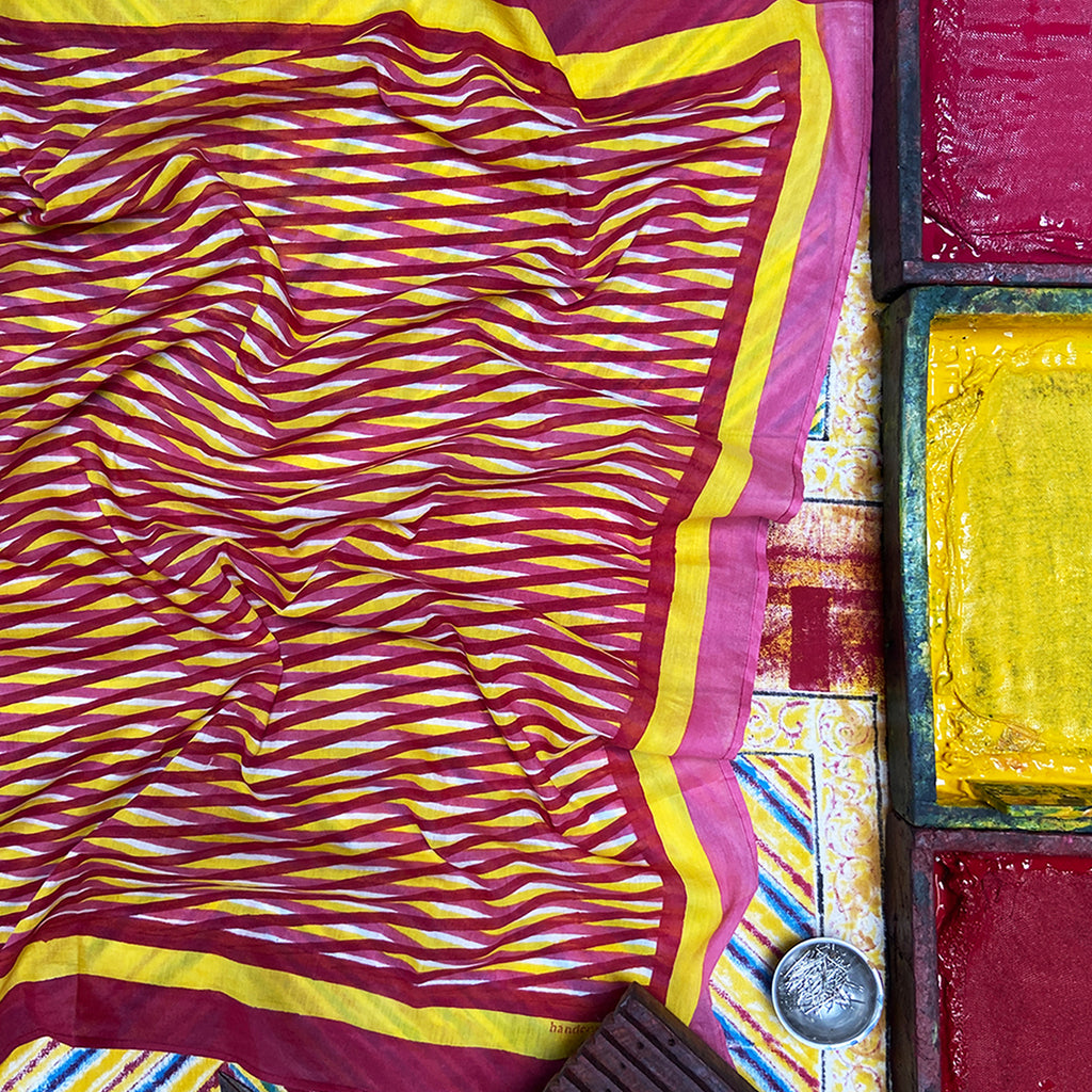 Erin Square: Pink and Yellow