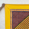 Tangram Peela Block Printed Square Tablecloth: Yellow