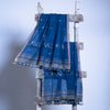 Random Diamond Handwoven Jamdani Dupatta: Indigo