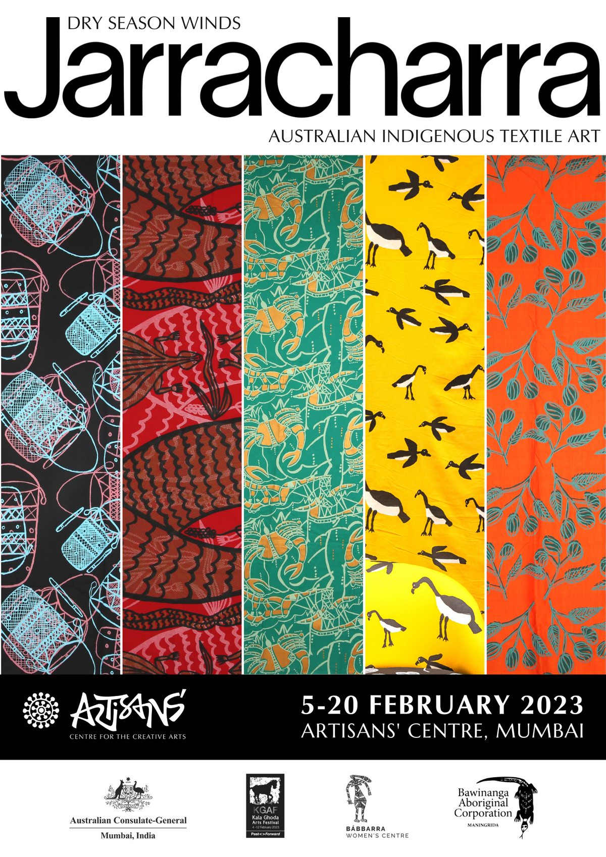 JARRACHARRA: Dry Season Winds  Australian Indigenous Textile Art