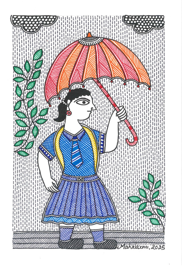 Mahalaxmi Karn: A Young Girl Going to School