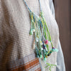 Wearable Art Fibre Necklace: Green