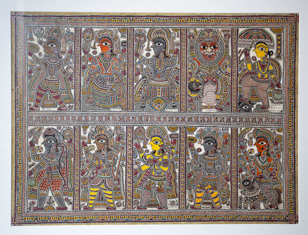 Madhubani Painting | Dasavatar