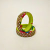 Pair of Beaded Bangles: Green, Pink and White  (Set of 2)