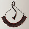 Anvi Shah's Beaded Necklace: Black and Red