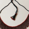 Anvi Shah's Beaded Necklace: Black and Red
