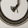 Anvi Shah's Beaded Necklace: Black and Grey
