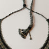 Anvi Shah's Beaded Necklace: Black and Grey