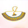 Anvi Shah's Beaded Necklace: Yellow, Blue, and Orange