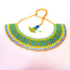 Anvi Shas's Beaded Necklace: Green and Yellow
