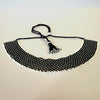 Anvi Shah's Beaded Necklace: Black and White