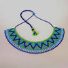Anvi Shah's Beaded Necklace: Blue and Green