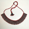 Anvi Shah's Beaded Necklace: Black and Red