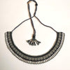 Anvi Shah's Beaded Necklace: Black and Grey