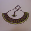 Anvi Shah's Beaded Beauties: Necklace, Brown, Green