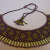 Anvi Shah's Beaded Beauties: Necklace, Brown, Green