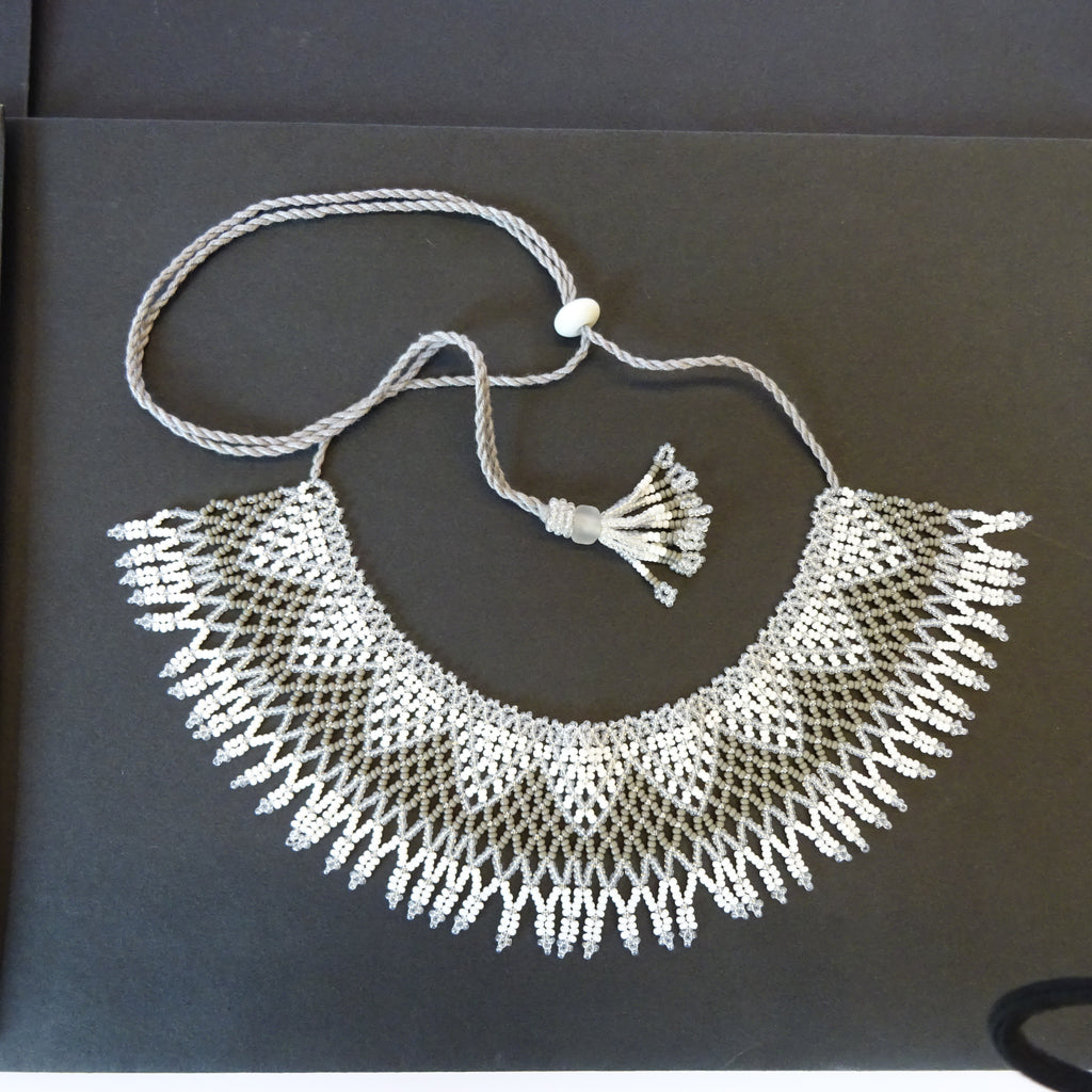 Anvi Shah's Beaded Beauties: Turquoise, Teal, White and Grey