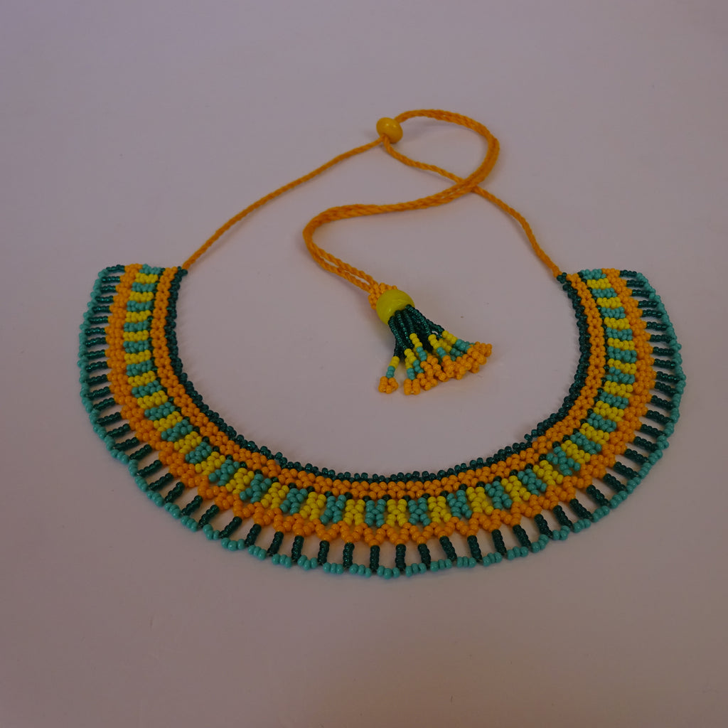 Anvi Shah's Beaded Beauties: Turquoise, Teal, orange, green and blue