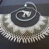 Anvi Shah's Beaded Beauties: Turquoise, Teal, White and Grey