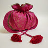 Pure Ghee Brocade Potli: Red